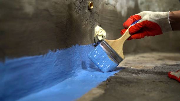 Commercial Waterproofing project at a Roanoke, VA business property by SJ Waterproofing Pros